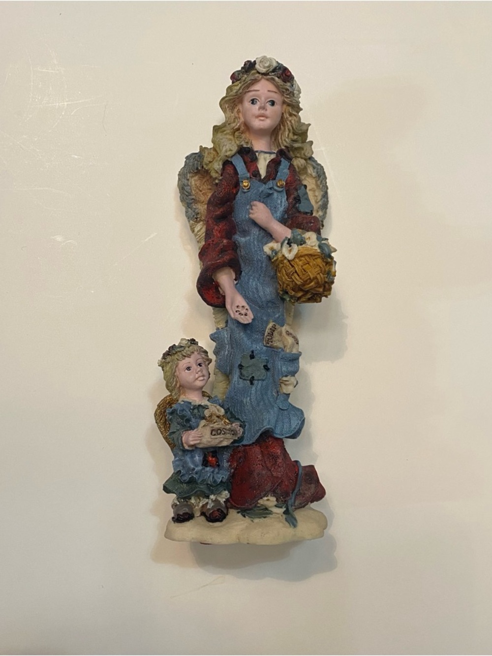 Vintage Boyds Folkstone “Cosmos the Gardening Angel” Figurine 1995